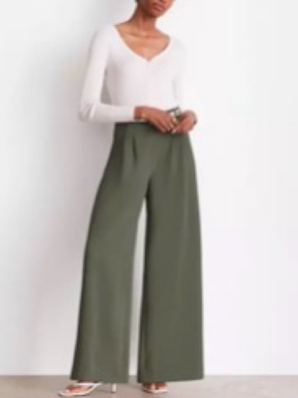 NWT LOFT Versa Crepe Drape Palazzo Pant
